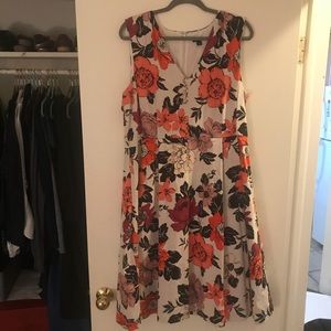 Ann Taylor Floral Midi Dress